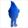 2024 Sconto Goccioline d'acqua blu Costume della mascotte dei cartoni animati Personaggio dei cartoni animati Anime Tema di Natale Festa di carnevale Costumi di fantasia Taglia adulti