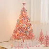 Decorações de Natal Pacote de árvore de árvore de Natal Conjunto de árvores com luzes LED coloridas de bola colorida para decoração de festa de festas de férias de Natal 231030