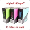 Original QST Puff Flex 2800 bouffées de cigarettes électroniques jetables Kit de démarrage de dispositif de vape 850mAh Batterie 8 ml Stylo à dosette pré-rempli Authentique en gros