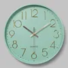 Wall Clocks Nordic Clock Modern Minimalist Round Decorative for Living Room Machinery Quartz Silent Vintage 231030