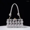 Вечерние сумки во французском стиле с блестящими кристаллами, модные универсальные женские элегантные весенние сумки 2023 года и вечерние сумки