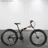 Fietsen 24/26 inch mountainbike voor volwassenen, 21 versnellingen, terreinfiets voor buiten, 4.0 brede banden voor en achter, dubbele schijfremmen, antislippedaal Q231030