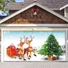 Kerstversiering 7x16 Ft Vrolijk Kerstfeest Banner Garagedeur Party Decor Achtergrond Wallpaper Achtergrond voor Festival Viering Benodigdheden 231027