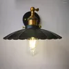 Wandleuchte Zugschalter Schwarz Farbe Loft Industrielampen Vintage Nachttischlampe Metall Lampenschirm E27 Edison Glühbirnen 110V/220V