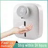 Liquid Soap Dispenser Foam With Temperature Digital Rechargeable Sensor Touchless Hand Sanitizer Machine For Bathroom