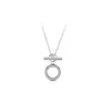 Genuines S925 Sterling Silver Fit Pandoras Couple Necklace Rose Gold Classic Elegant Necklace Set DIY Heart Love Heart Blue Crysta Charm for Beads Charms 738