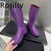 Rain Boots Rubber Rainboots Designer Knee High Platfic