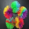 Silicone Koosh Ball Sensory Fidget Toys Palline di gomma elastica Pom Pasta Arcobaleno DNA Popper antistress Autismo ADHD Dito attivo ZZ