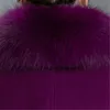 Misturas de lã feminina jaqueta de inverno feminino casaco de lã grande gola de pele mistura de lã casaco elegante longo casaco outwear manteau femme hiver 231027