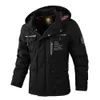 Mode Heren Casual Windjack Met Capuchon Man Waterdichte Outdoor Soft Shell Winterjas Kleding Warme Ultra Lichte Jassen