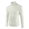 Pulls pour hommes Mode pour l'hiver Casual Chaud Lâche Pulls tricotés Tops Hommes Jeune Homme Col Haut Vêtements Qualité