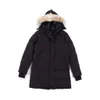 Puffer Women's Down Parkasデザイナーカナディアングースミッドレングスバージョンパフラーダウンレディースジャケット