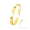 Bracelets de créateurs de mode à vendre Bracelet en acier titane de cinquième génération Tournevis à anneau éternel Couple Or rose Maison avec boîte d'origine