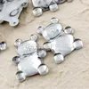 パーティーデコレーション100pcs/lot 15x12mmアクリルテディベアクリスタルラインストーンベビーシャワー好意テーブル散布紙切りの女の子の男の子ショー