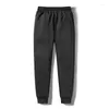 Herenbroeken M-6xl Heren Winter Fleece Joggingbroek Gevoerde Dikke Thermische Broek Casual Atletische Joggers Losse Warme Mode Grote maten