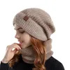 Berets Fashion Winter Hat For Women Men Knitted Beanie Hats Female Male Solid Color Skullies Bonnet Casual Soft Cap With Fur Bobble