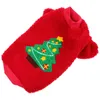 Cat Costumes Funny Pet Clothes Christmas Tree Sweater Party Dog Adorable Red Decorative Warm Costume Shirt