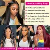 Synthetic Wigs 30Inch Straight Transparent 13x6 Lace Front Human Hair Remy Raw Indian Wavy 13x4 Frontal Wig For Women 4x4 Closure 231027