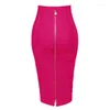 Gonne Sexy Estate Mini Aderente Nero Rosa Blu Bianco Fasciatura Gonna a tubino Faldas Jupe Ropa Streetwear Donna Vetement Femme Vestiti