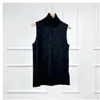 Women's Jackets Naizaiga 100 superfine merino wool turtleneck solid blue gray white black Women slim pullovers vest slim sweater WLHL44 231030