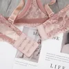 Bras Bannirou 1 Pcs Underwire Push Up Bra Sexy Lace Lingerie Underwear para Mulher Diária Sólida Bralette Respirável Soft Feminino 231027