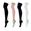 Chaussettes longues pour hommes et femmes, longueur aux genoux, sport, corde à sauter en plein air, randonnée, cyclisme, protection des jambes, pression