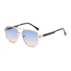 Gafas de sol de diseñador de metal Gafas de mujer Gafas de sol para hombre Gafas de sol multilaterales Gafas negras Hombres uAnti-glare Street Travel Gafas de conducción 05B37 con caja