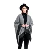 Chales 11 colores mujeres otoño invierno faux cachemira out streetwear largo y grueso poncho chal femenino gran péndulo capa suelta 231027