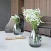 Vasos estilo minimalista pequeno e fresco vaso de vidro combinação nórdica ins decoração de casa arranjo de flores