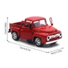 Diecast modelo 1/32 caminhão de metal vermelho brinquedo vintage mini desktop decoração crianças presentes do ano natal escritório em casa 231030