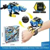 Dzieci zegarek oryginalny zegarek mini tajna służba Toy Boy Mecha Deformation Robot Super Dinosaur Power 231030