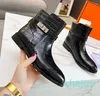 Combat Boots Metropolis Martin Ankle CalfSkin leather And Canvas Territory Winter Sneakers With Original Box