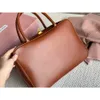 Tote bag Hobo Bowling Leather Bowling bag briefcase travel suitcase Handheld Shoulder bag mui mui bag tote large capacity 34-23cm BCXL