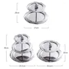 Bakeware Tools Light Luxury Fruit Plate Stainless Steel Creative Modern Living Room Home High-end Metal Snack Cake Decoration