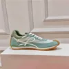 Flow Sneaker Luxe Designer Heren Dames Vrije tijd Klassiekers Hardloopschoenen Mode kalfsleer Suède Nylon Sneaker Slijtvaste zool Outdoor Training Schoenen