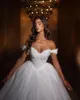 Lindo plus size princesa vestido de baile vestidos de casamento frisado fora do ombro v pescoço em camadas tule plissados apliques trem varredura vestidos de noiva vestido de novia feito sob encomenda