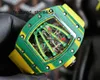 ムーブメントウォッチビジネス腕時計RM05901アクティブレジャーツアービヨンRM5901自動機械ブラックスチールケーステープウォッチ