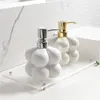 Dispenser voor vloeibare zeep Verzilverde emulsieflessen Keramische sub-zeepcontainers Home El Decorated Badkamer Shampoo Collectie Huwelijkscadeau