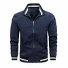 Men's Jackets Spring Autumn Jacket Men Outdoor Fashion Korean Large Size M-4XL Stand Collar Fall Windbreaker Coat