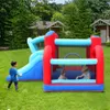 Castelo de salto inflável slide com ventilador Bounce House Kids Bouncer com Ball Pit Bouncy Playhouse interno ao ar livre para venda Park Toys Crianças Outdoor Play Fun