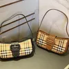 Classic Plaid Underarm Bag Vintage Shoulder Bags Designer Handbag