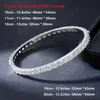 Chain EWYA Sparkling D Color 3/4mm Full Tennis Bracelet Bangle For Women 925 Silver Plated 18K Diamond Link Chain Bracelets 231027