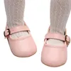 Premiers marcheurs 0-18M Né Bébé Fille Princesse Chaussures Légères Mary Jane Appartements Robe De Mariée Avec Semelle En Caoutchouc Antidérapante