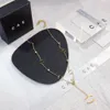 Elegante estilo designer colar menina amor presente corrente colar de alta qualidade jóias de aço inoxidável 18k banhado a ouro pingente colares presente de aniversário jóias