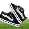 Newborn Baby Shoes Girl Boy Soft Sole Shoe Anti Slip Canvas Sneaker Trainers Prewalker Black White 018M First Walker Shoes6104400