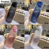 water bottle 1 portable sports transparent water bottle 780ml portable gym travel transparent leak proof drinking bottle frosted bottle 231030