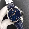 Paneraii Paneria 시계 디자이너 시계 운동 자동 공장 PAM908 사파이어 Panerai 미러 스위스 자동 이동 크기 42mm cowhide 스트랩 럭셔리 워치 M