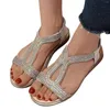 Sandals Fashion Rhinestone Thick Wedges Casual Leisure Breathable Shoes Womens Outdoor Soled Women's Jewelry For Women