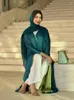 Roupas étnicas Outono Vestido Muçulmano Abaya para Mulheres Chiffon Abayas Ramadan Vestidos Longos Mulher Kimono Robe Marroquino Caftan Vestidos 2023