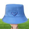 Bucket Hat Casquette Designer stjärnor med samma avslappnade utflykt Flattop Small Brimmed Hats Wild Triangle Standard Ins Basin Cap7602319